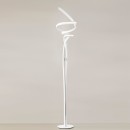 Luce Ambiente Design MYSTRAL-PT LED stojacia lampa MYSTRAL | 36W integrovaný LED zdroj | vypínač | biela