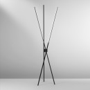 Luce Ambiente Design SHANGHAI-PT3 NERO LED stojacia lampa SHANGHAI | 31W integrovaný LED zdroj | vypínač | čierna