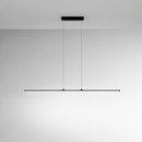 Luce Ambiente Design SHANGHAI-S1 NERO LED závesné stropné svietidlo SHANGHAI | 29W integrovaný LED zdroj | na lanku | čierna