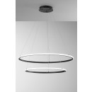 Luce Ambiente Design LED-AXIS-S8060-NER LED závesné stropné svietidlo AXIS | 56W integrovaný LED zdroj | na lanku | čierna