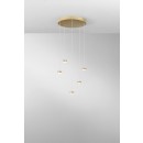 Luce Ambiente Design BASE-S-R5-ORO  LED závesné stropné svietidlo BASE | 20W integrovaný LED zdroj | zlatá