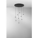 Luce Ambiente Design BASE-S-R9-NER LED závesné stropné svietidlo BASE | 36W integrovaný LED zdroj | čierna