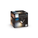 Philips Hue 8719514338364 LED nástenné bodové svietidlo Runner 1x5W | GU10 | 350lm | 2200-6500K - Bluetooth, stmievateľné, White Ambiance, čierna
