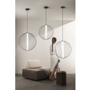 Luce Ambiente Design SEXTANT-S52 LED závesné stropné svietidlo SEXTANT | 28W integrovaný LED zdroj | na lanku | čierna