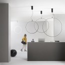 Luce Ambiente Design TOORX-S100-BCO LED závesné stropné svietidlo TOORX | 50W integrovaný LED zdroj | na lanku | biela