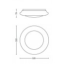 LED prisadené nástenné a stropné svietidlo Philips CINNABAR 1x16W -> nahrádza 75W - biela