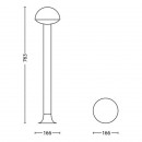LED vonkajšie lampa Philips DUST 1x3W - antracit
