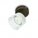 LED prisadené nástenné a stropné svietidlo bodové Philips FREMONT 1x4W -> nahrádza 30W - bronz