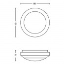 LED vonkajšie nástenné svietidlo Philips 1x3W - nerez