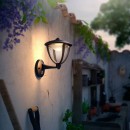 LED vonkajšie nástenné svietidlo s pohybovým čidlom Philips ROBIN 1x4,5W - čierna