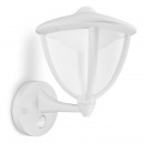 LED vonkajšie nástenné svietidlo s pohybovým čidlom Philips ROBIN 1x4,5W - biela