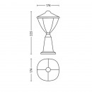 LED vonkajšie lampa Philips ROBIN 1x4,5W - biela