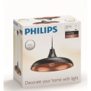 závesné svietidlo - luster Philips 1x40W E27 - čierna