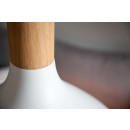závesné stropné svietidlo - luster Philips 1x max. 60W E27 - biela / svetlé drevo