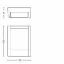 LED vonkajšie nástenné svietidlo lampa Philips Arbour 1x6W - antracit