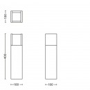 LED vonkajšie lampa Philips Arbour 1x6W - antracit