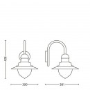 vonkajšie nástenné svietidlo lampa Philips Raindrop 1x53W E27 - hliník