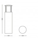 LED vonkajšie lampa Philips STOCK 1x6W - antracit