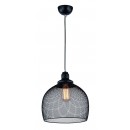 ZÁVESNÉ STROPNÉ OSVETLENIE - Lustre ledko 1X60W - KOV, ČIERNE