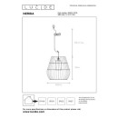 Lucide L038440130 závesné stropné svietidlo NERIDA  E27