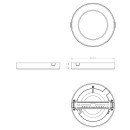 Globo 12379-6W LED stropnica Lasse 1x6W | 450lm | 3000-4000-6500K