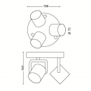 Philips 50673/31/P0 LED stropné svietidlo Byrl 3x4,3W|2200-2700K - funkcia Scene Switch, EyeComfort