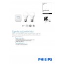 Philips Hue 8718696449554 sada 2 LED žiaroviek 1x9,5W | E27 | 2700K - White