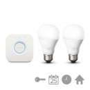 Philips Hue 8718696449554 sada 2 LED žiaroviek 1x9,5W | E27 | 2700K - White