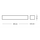 Ideal Lux 161792 LED nástenné svietidlo Cube Big 1x12W | 1200lm | 3000K - biele