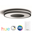 LED prisadené stropné a nástenné svietidlo Philips HUE Being - čierna s diaľkovým ovládačom