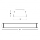 LED stropné / nástenné svietidlo Philips Aqualine 31248/31 / P3 4000K IP65 biele 57,5cm