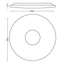 lED stropné svietidlo Philips Haraz SceneSwitch 61079/31/P5 biele 65 cm 75W=6000 lm 2700-6500K