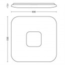 LED stropné svietidlo Philips Haraz SceneSwitch 61086/31/P5 biele 70cm 75W=6000 lm 2700-6500K