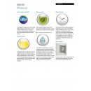 LED vonkajšie nástenné svietidlo s pohybovým čidlom Philips HERB 1x6W - nerez