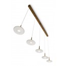 LED závesné stropné svietidlo - luster Philips Attilio 5x6W -> nahrádza 100W - bronz