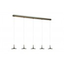 LED závesné stropné svietidlo - luster Philips Attilio 5x6W -> nahrádza 100W - bronz