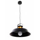 ZÁVESNÉ STROPNÉ SVIETIDLO - Lustre liadku 1X60W - ČIERNA