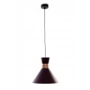 ZÁVESNÉ STROPNÉ OSVETLENIE - Lustre ledko 1X60W DEKOR DREVA, VÍNOVÉ