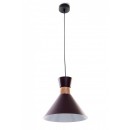 ZÁVESNÉ STROPNÉ OSVETLENIE - Lustre ledko 1X60W DEKOR DREVA, VÍNOVÉ