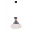 ZÁVESNÉ STROPNÉ OSVETLENIE - Lustre liadku 1X60W DEKOR DREVA, ŠEDÁ