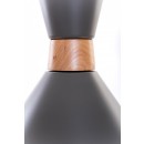 ZÁVESNÉ STROPNÉ OSVETLENIE - Lustre liadku 1X60W DEKOR DREVA, ŠEDÁ