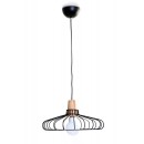 ZÁVESNÉ STROPNÉ OSVETLENIE - Lustre LEDkami 1X60W KOV, ČIERNA