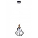ZÁVESNÉ STROPNÉ OSVETLENIE - Lustre LEDkami 1X60W KOV, ČIERNA