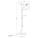 Globo 15053S stojaca lampa Lenius 1x60W | E27