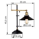 Globo 15053T stolná lampička Lenius 1x60W | E27