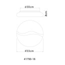 Globo LETICIA 41790-18 LED prisadené stropné svietidlo | 24W LED | 1910lm