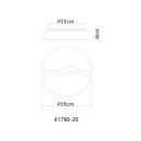 Globo LETICIA 41790-20 LED prisadené stropné svietidlo | 24W LED | 1850lm