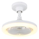 Globo 03680W LED ventilátor s osvetlením LIDEA  | 20W integrovaný LED zdroj | 1480lm | 3000-6500K | ventilátor