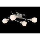 Globo 60209-4 prisadené stropné svietidlo Lilly 4x40W | E14 - chróm, matný nikel, opál
