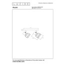Lucide L009290230 bodové stropné svietidlo FILOX E14